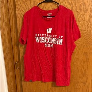 Jansport Red University of Wisconsin Mom Tee